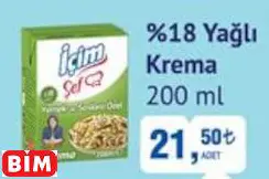 İÇİM %18 YAĞLI KREMA